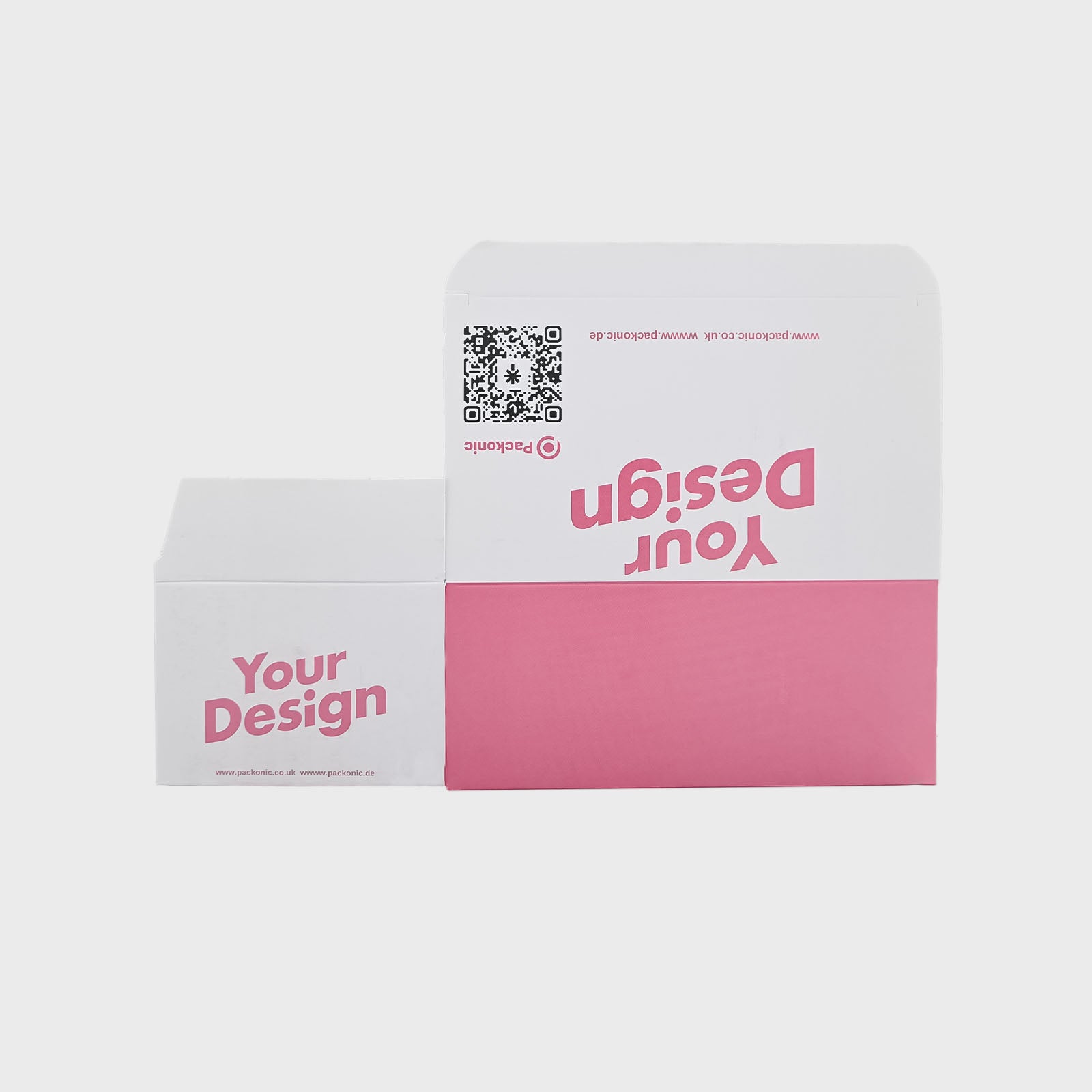 Custom Printed Burger Meal Boxes - Lock Bottom - Foldable - White