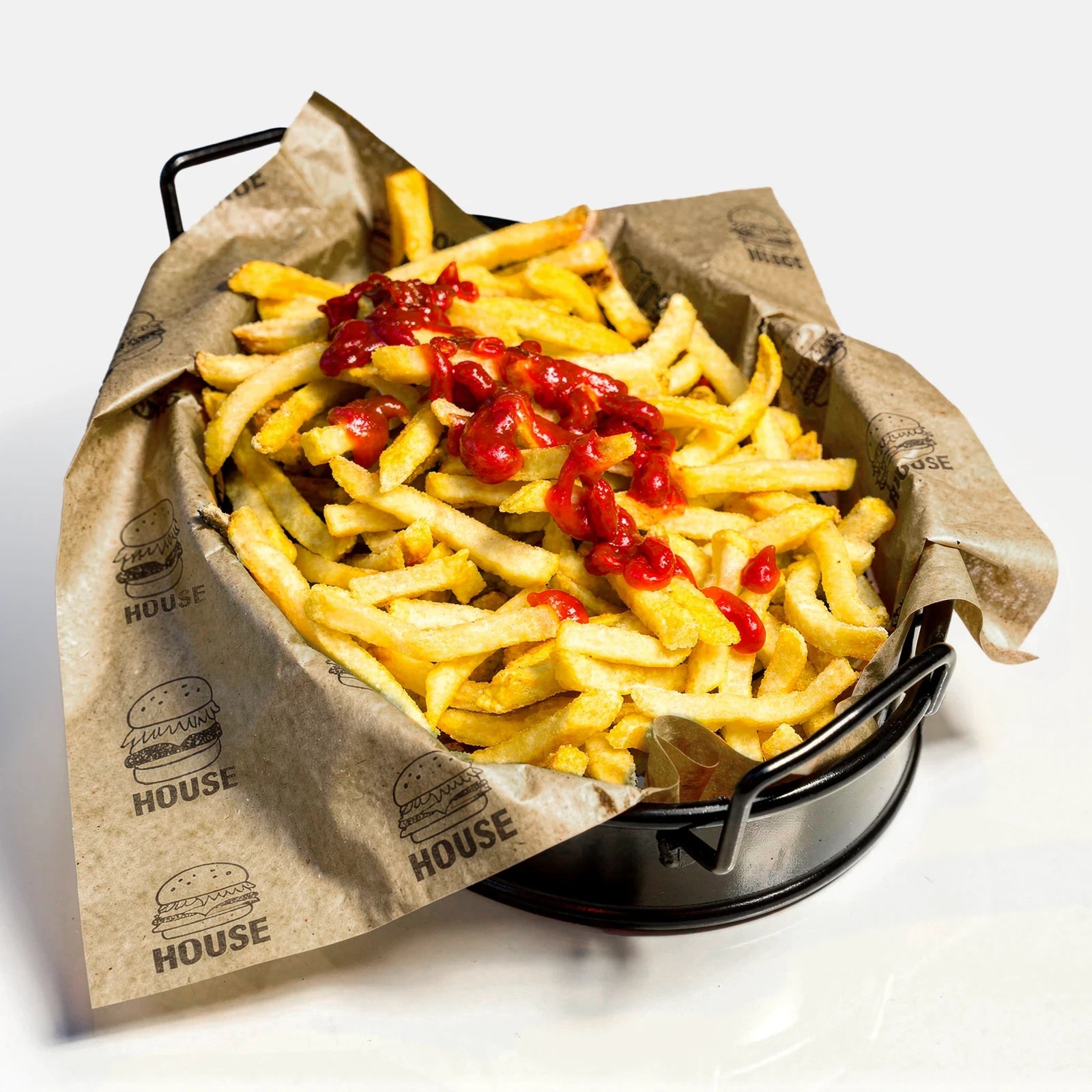 Custom Printed Basket Liner - Brown