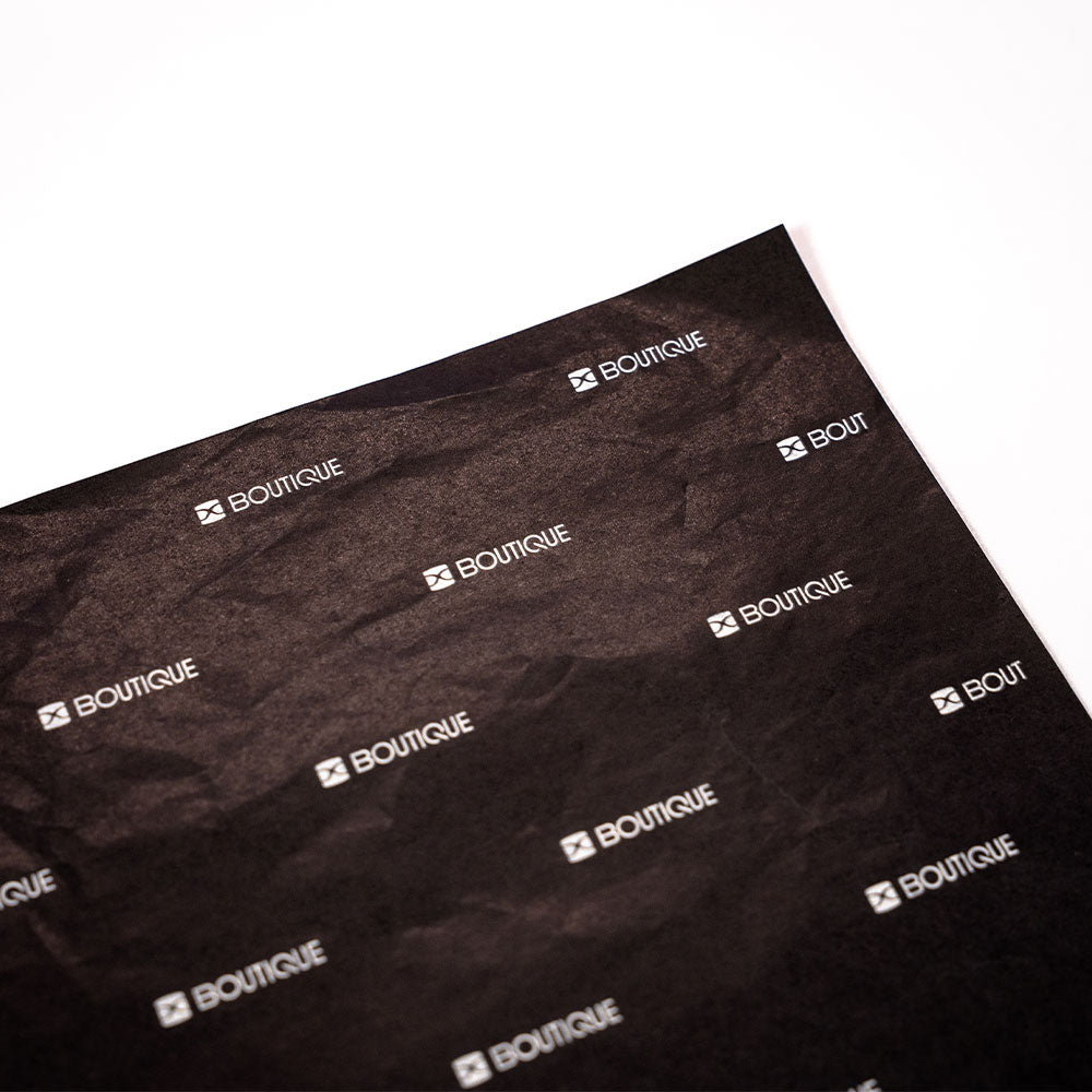 Black Tissue Paper - 1 Colour Custom Printing