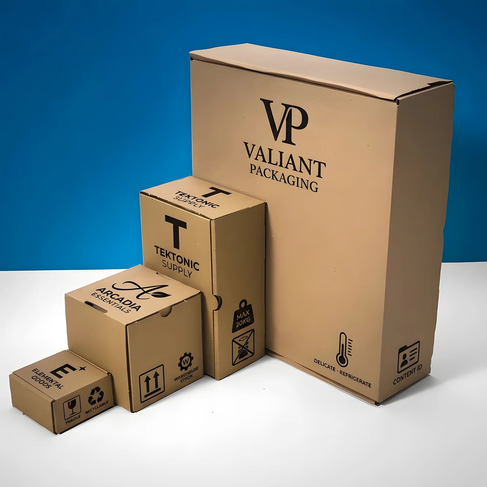 Custom Printed Shipping Box - Kraft