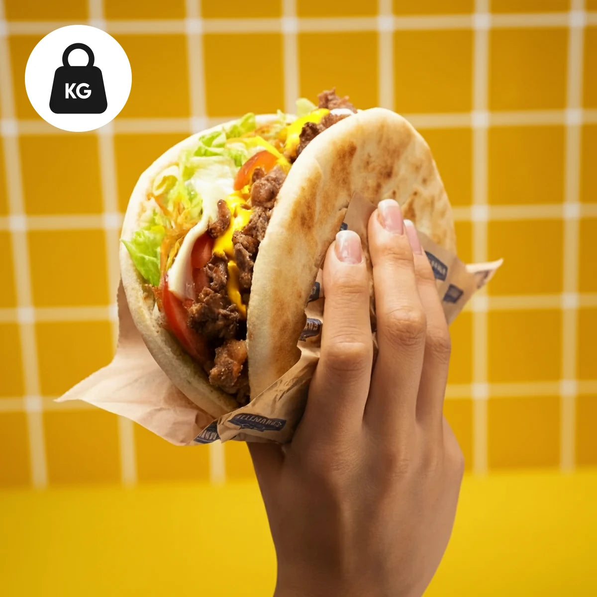Wholesale Printed Doner Bag by Kg - Kraft