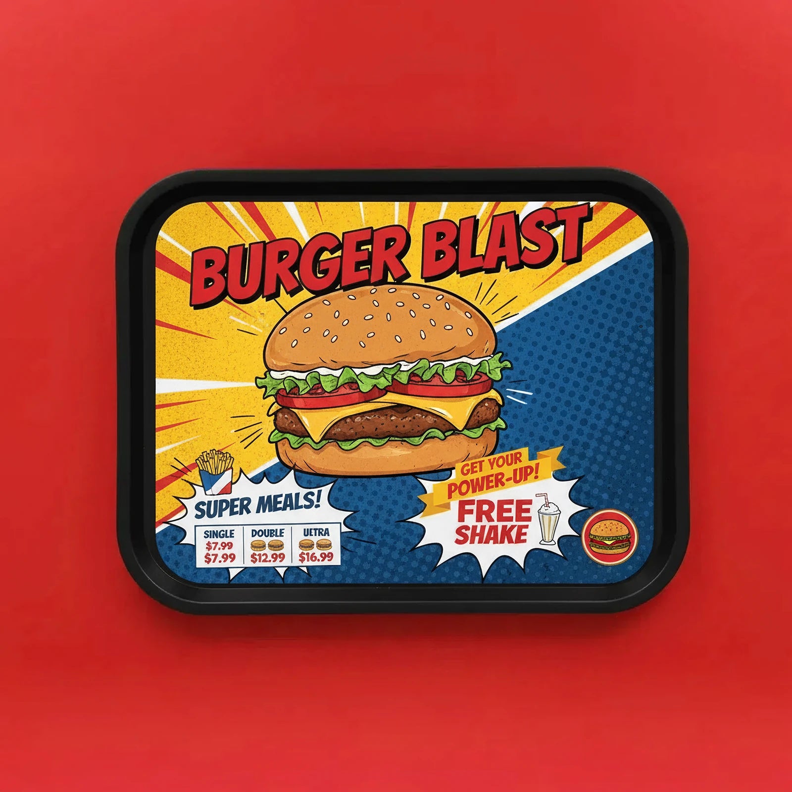 Rounded Edge Tray Liner - 90 gsm - Matt Paper