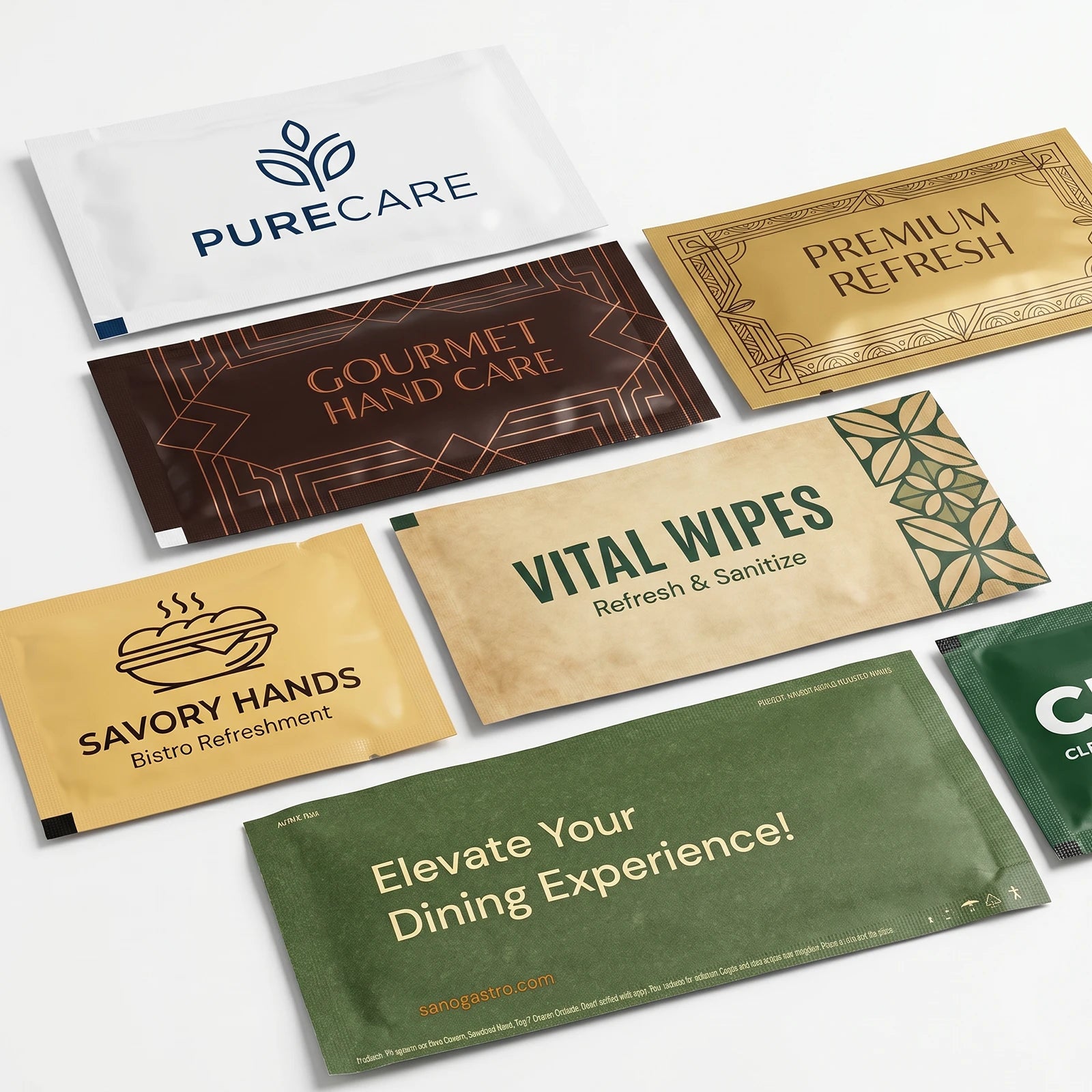 Custom Printed Wet Wipes - 100 x 60 mm - Paper