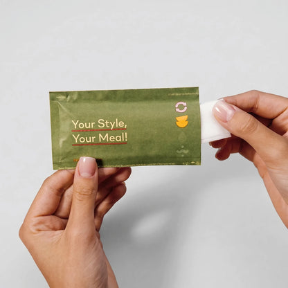 Custom Printed Wet Wipes - 140 x 93 mm - Triplex