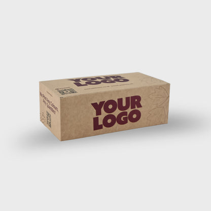 Custom Printed Food Boxes - Lock Bottom - Foldable - Kraft
