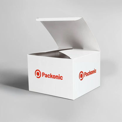 Custom Printed Dessert Boxes – Lock Bottom – Foldable – White