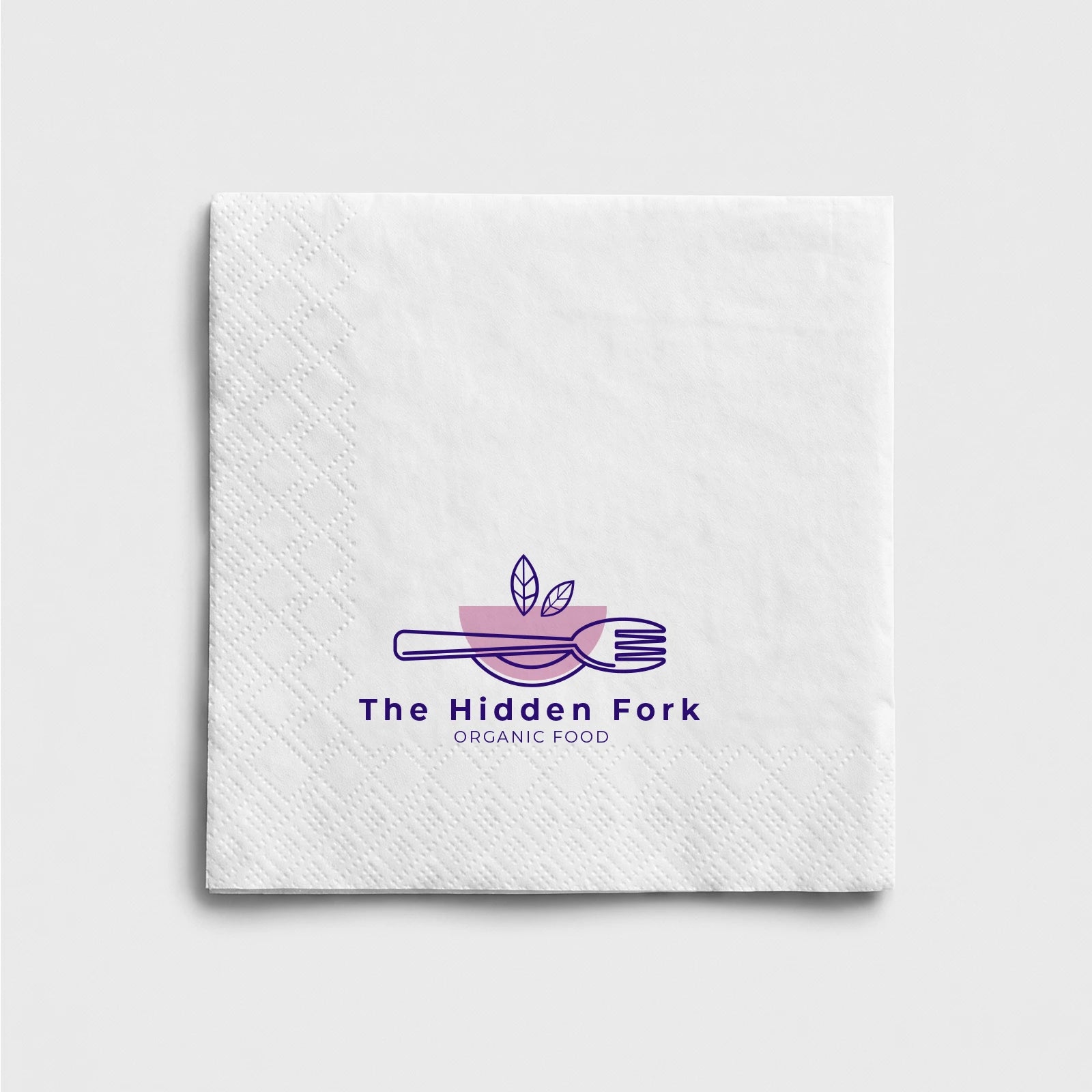 25 x 25 cm Napkin - 2 Layer - White