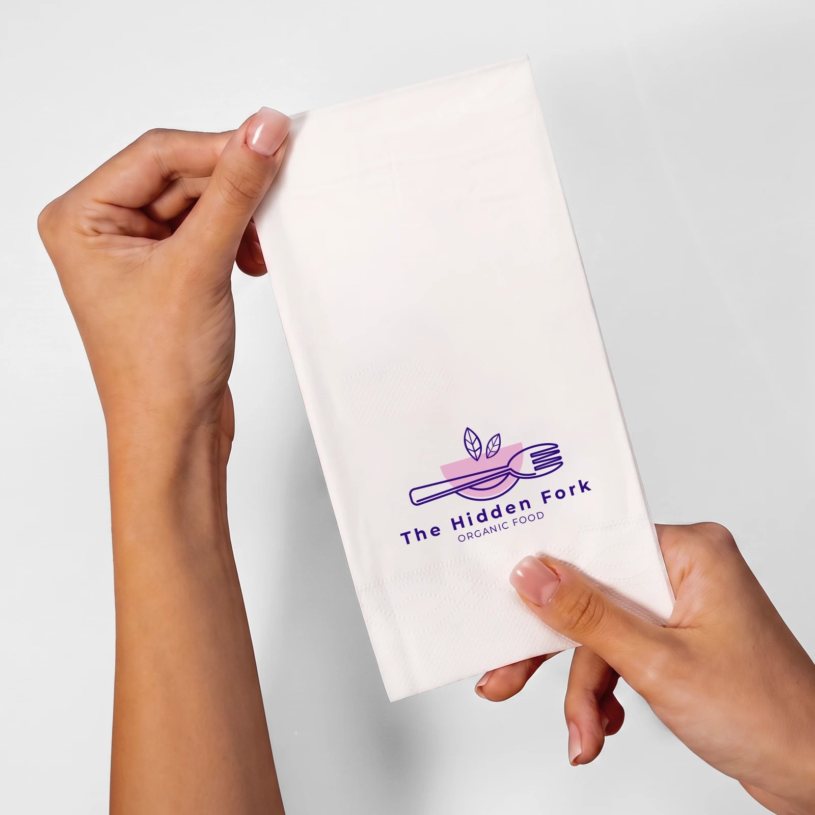 25 x 25 cm Napkin - 2 Layer - White