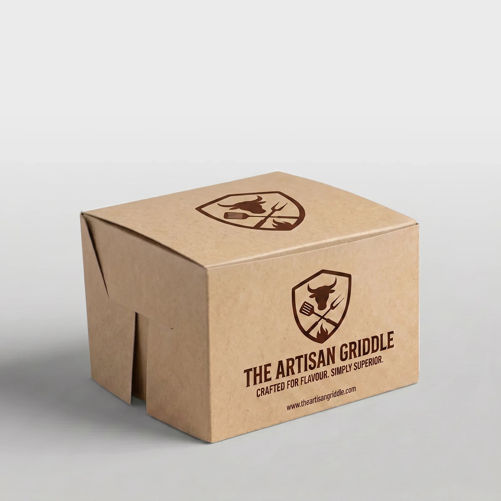 Custom Printed  Burger Box - Easy Assembly - Kraft
