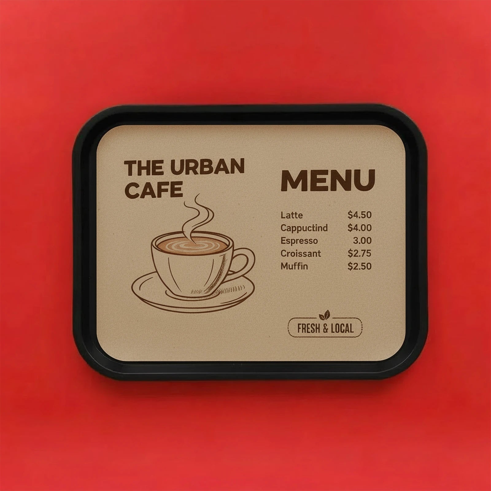 Rounded Edge Tray Liner - 40 gsm - Brown Greaseproof Paper