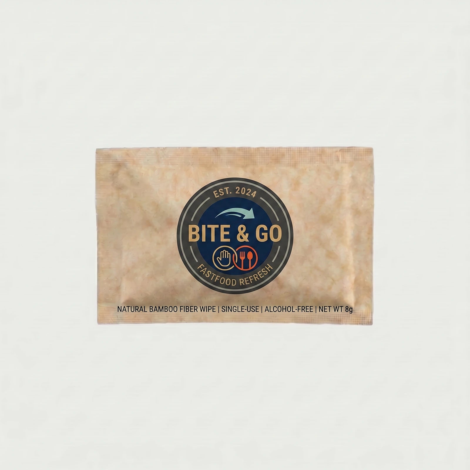 Custom Printed Wet Wipes - 100 x 60 mm - Kraft